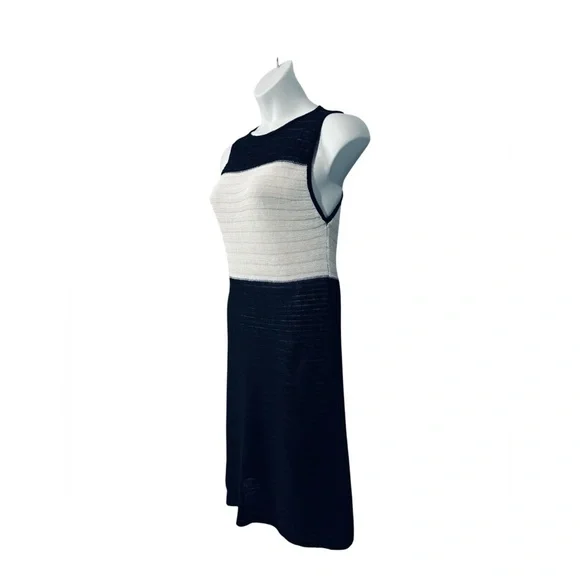 NWOT, Sarah Pacini, Sleeveless Knit Dress, One Size, Black & White - Picture 5 of 13